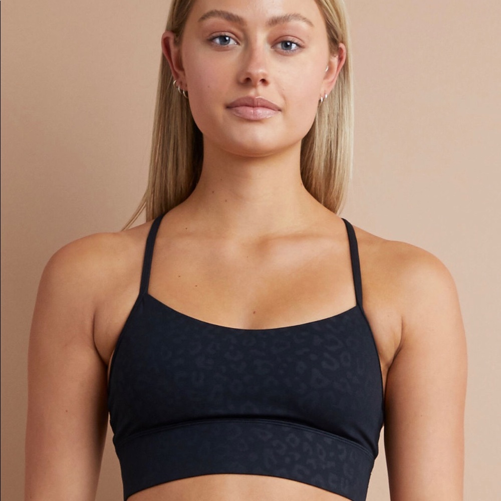 Savvi Swallow Bra black cheetah print